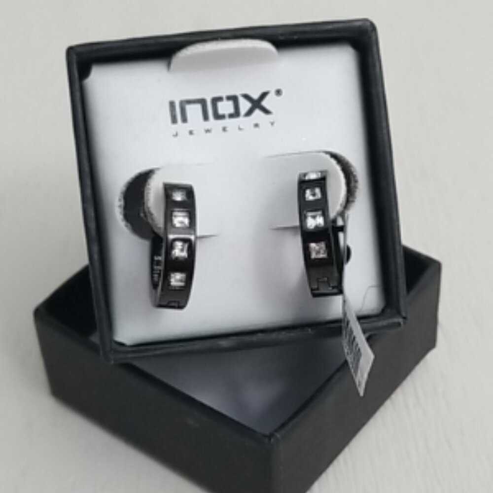 INOX Stainless Steel Unisex Mini Hoop Earrings